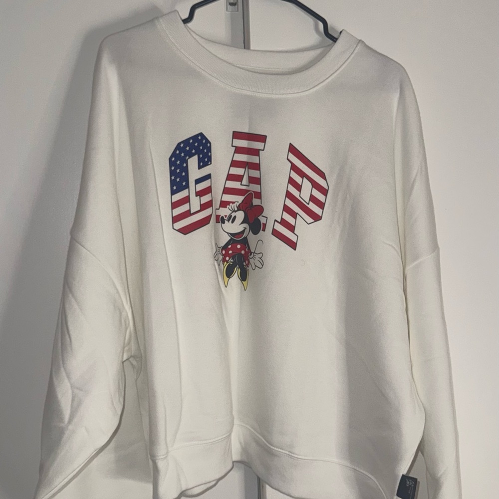 GAP White Disney Collaboration Sweatshirt